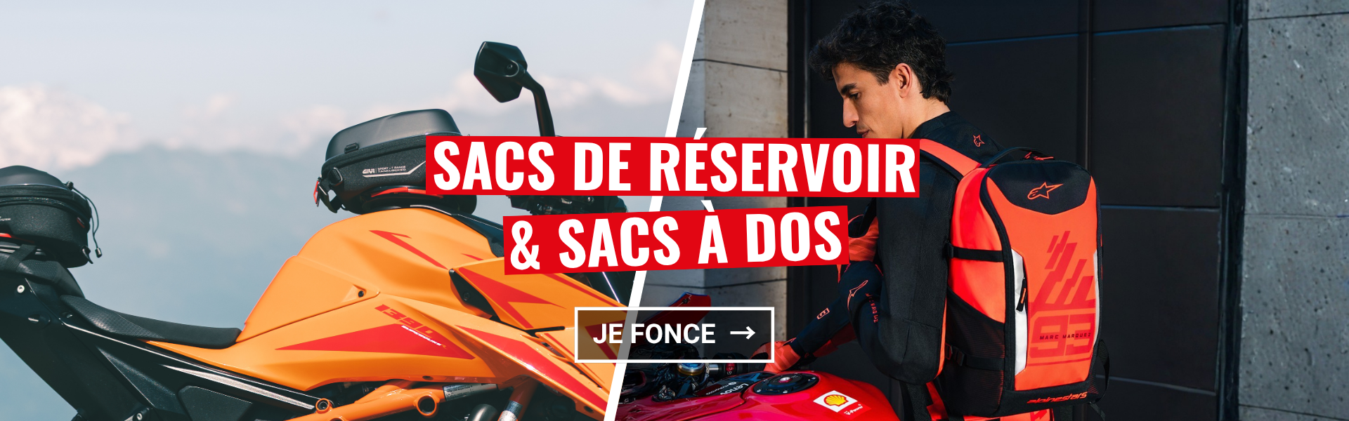 Sacs à dos et sacs de réservoir